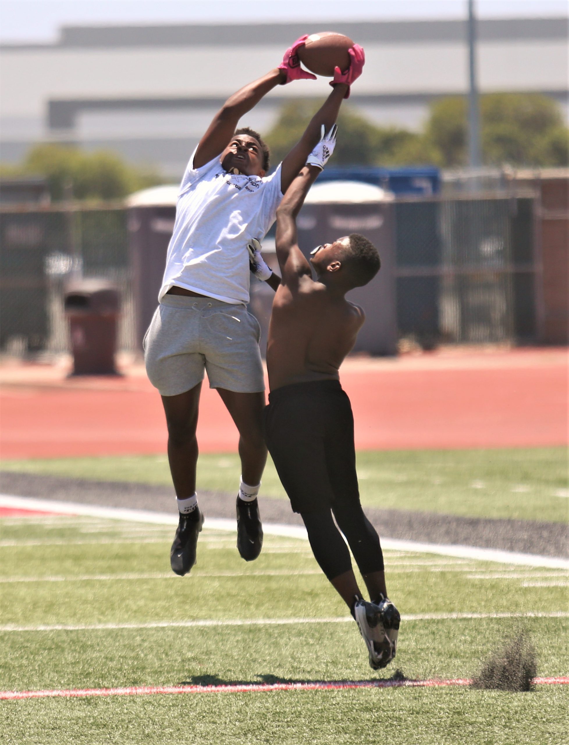 PHOTOS: John Ross Hosts Youth Football Camp At LBCC –